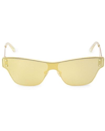 Bottega Veneta 56Mm Shield Sunglasses - Natural