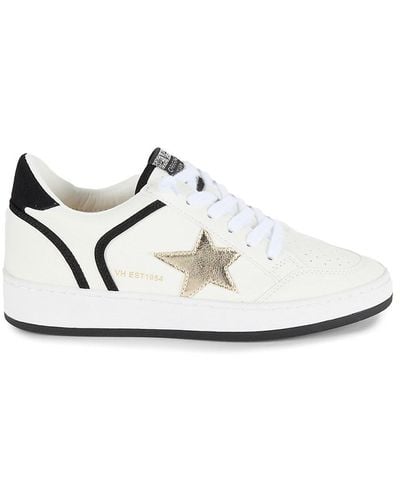 Vintage Havana Metallic Star Low Top Sneakers - White