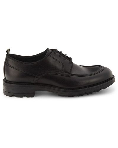 Saks Fifth Avenue Saks Fifth Avenue Larson Leather Derby Shoes - Black