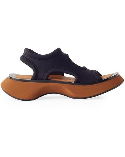 Proenza Schouler Neoprene Platform Rec Sandals - Blue