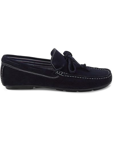 Saks Fifth Avenue Lorenzo Suede Boat Shoes - Blue