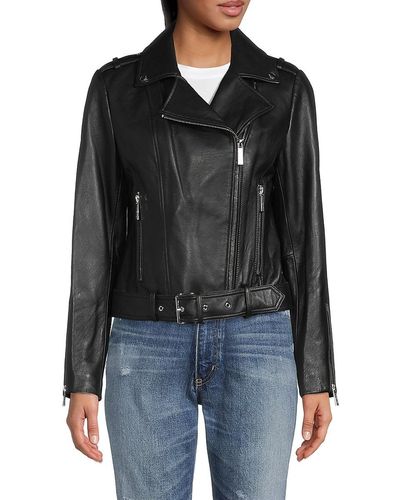 Michael kors leather jacket tk deals maxx