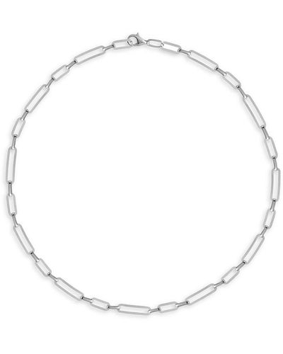 Gabi Rielle Sterling Choker Necklace - White