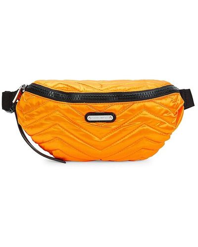 Rebecca Minkoff Cree Quilted Belt Bag - Orange