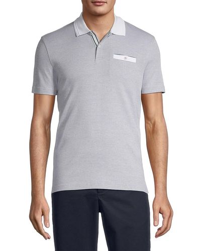 Ted Baker Contrast Collar Polo - Blue