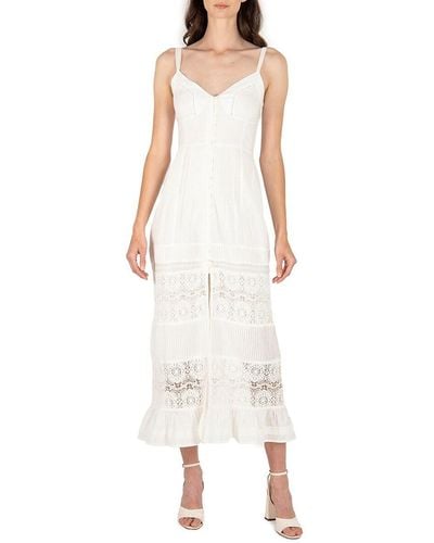 SECRET MISSION Marina Lace Maxi Dress - White