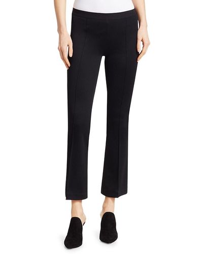 Helmut Lang Solid Cropped Trousers - Blue