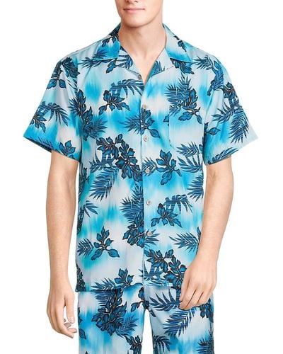 Trunks Surf & Swim 'Waikiki Tropical Camp Shirt - Blue
