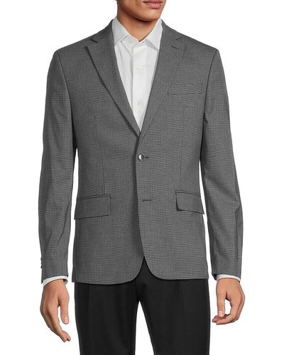 Ben Sherman Micro Check Sportcoat - Gray