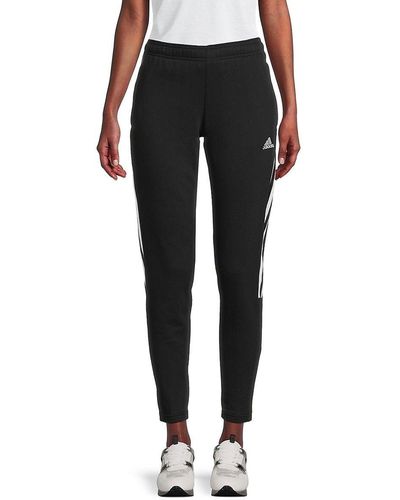 Trendy Adidas Sport Pants, Luxury Black Track Pants, Adidas Original  Apparels, Small, Designer 3 stripes logo