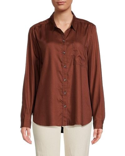 Beach Lunch Lounge Kimberly Solid Shirt - Natural