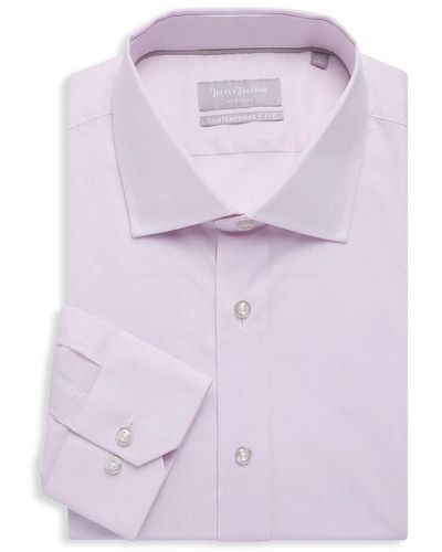 Hickey Freeman Contemporary-fit Silver Label Dress Shirt - Pink
