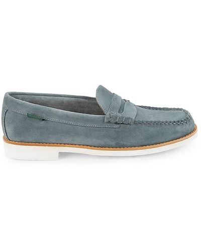 G.H. Bass & Co. G. H. Bass Larson Suede Penny Loafers - Gray
