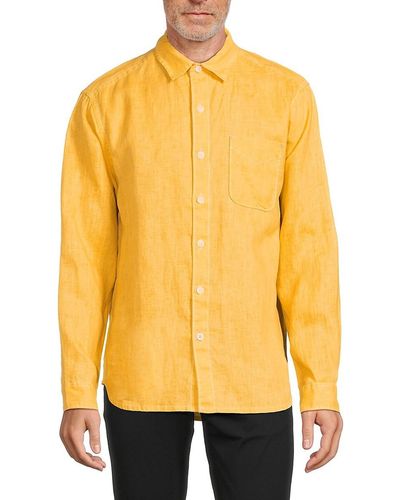 Tommy Bahama Sea Glass Breezer Long Sleeve Shirt - Yellow