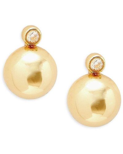 Kate Spade Goldtone & Cubic Zirconia Spherical Stud Earrings - Metallic