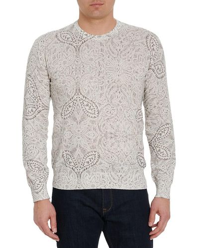 Robert Graham Taurus Crewneck Sweater - Grey