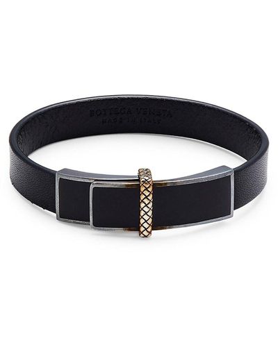 Bottega Veneta Leather Bracelet - Black