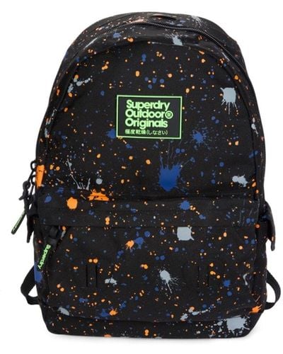 Superdry Paint Splatter Backpack - Black