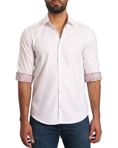 Jared Lang 'Trim Fit Pima Cotton Shirt - White