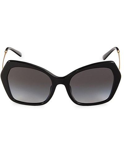 Dolce & Gabbana 56mm Cat Eye Sunglasses - Brown