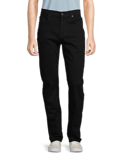 7 For All Mankind Slimmy Squiggle High Rise Jeans - Black