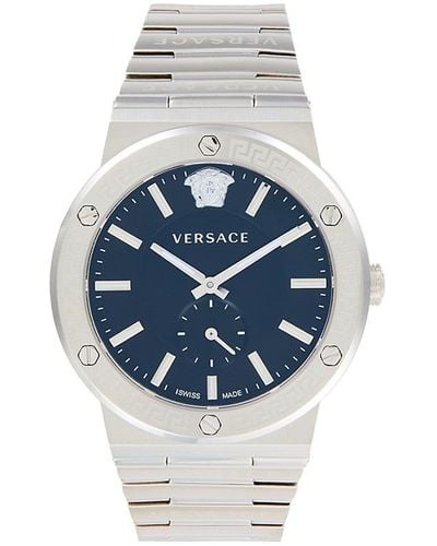 Versace 41Mm Stainless Steel Bracelet Watch - Blue