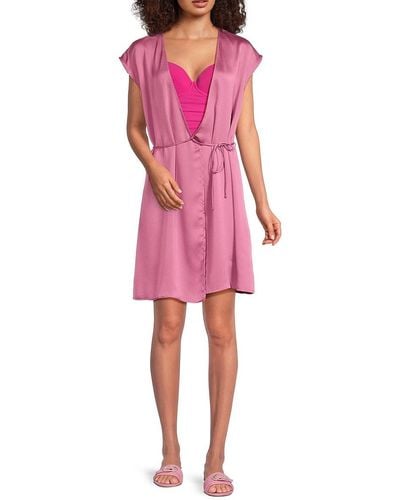 Gottex 'Modern Shades Wrap Cover Up Dress - Pink