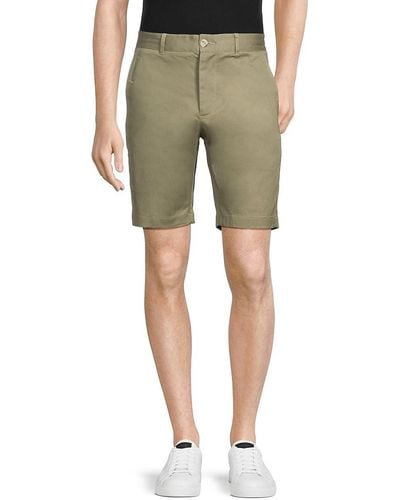 Vince Slim Fit Twill Shorts - Green