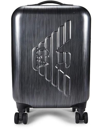 Emporio Armani 18-inch Hardside Spinner Suitcase - Black