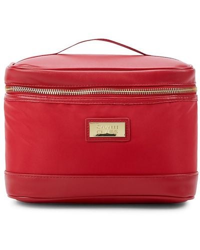 Class Roberto Cavalli Perfect Logo Cosmetic Bag - Red