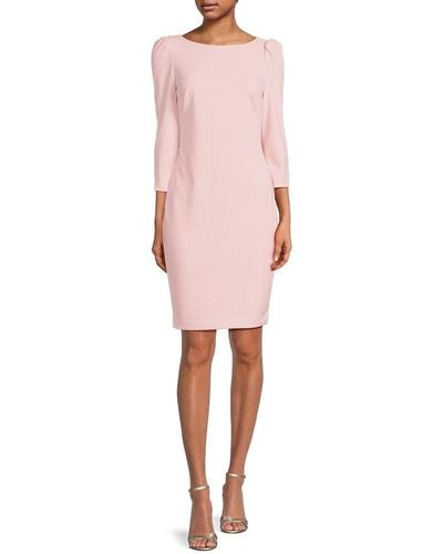 Calvin Klein Boatneck Dress - Pink