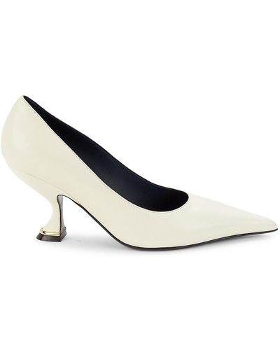 Lanvin Rita Leather Court Shoes - White