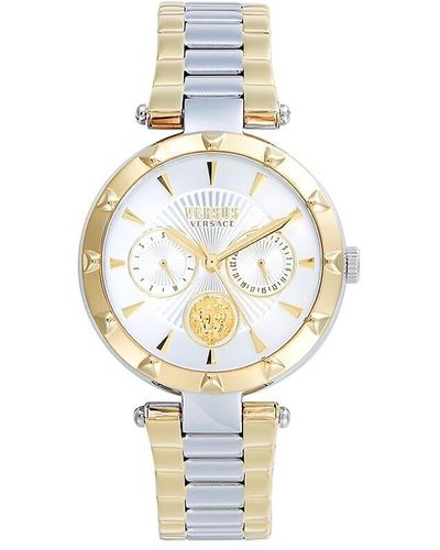 Versus 36Mm Two-Tone Stainless Steel Chronograph Bracelet Watch - White