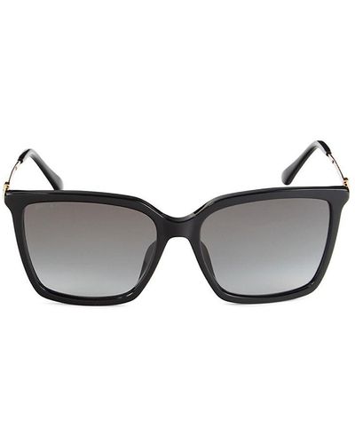 Jimmy Choo Totta 56mm Square Sunglasses - Black
