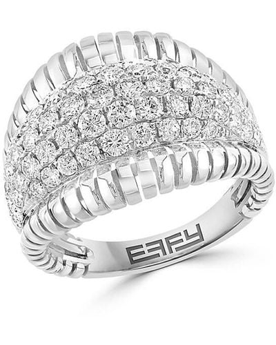 Effy 14k White Gold & 1.96 Tcw Diamond Ring