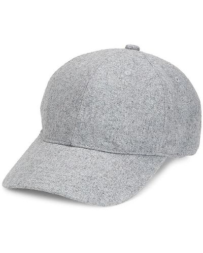 Saks Fifth Avenue Donegal Polyester-blend Hat - Grey