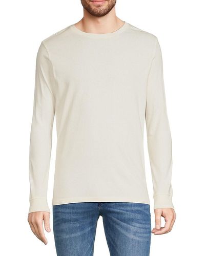 Onia Long Sleeve Crewneck T Shirt - White