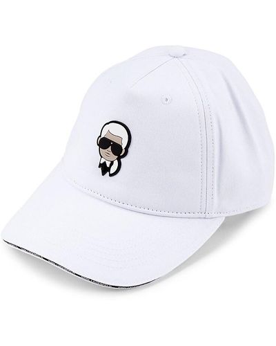 Karl Lagerfeld Karl Logo Baseball Hat - White