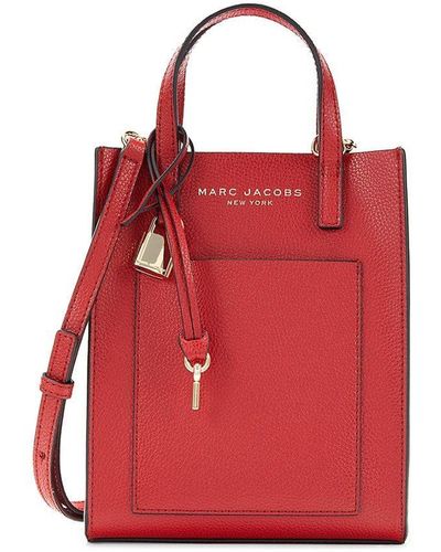 Marc Jacobs Micro Mini Leather Tote - Red