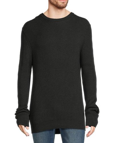 French Connection Rib Knit Jumper - Black