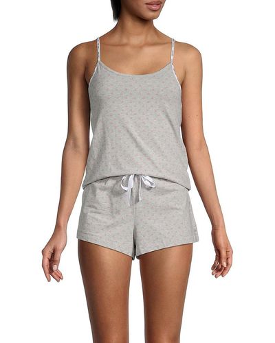 Calvin Klein 2-piece Star Stretch Shorty Pajama Set - Gray
