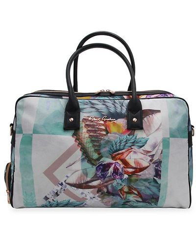 Robert Graham Fascination Feather Graphic Weekender Bag - Multicolour