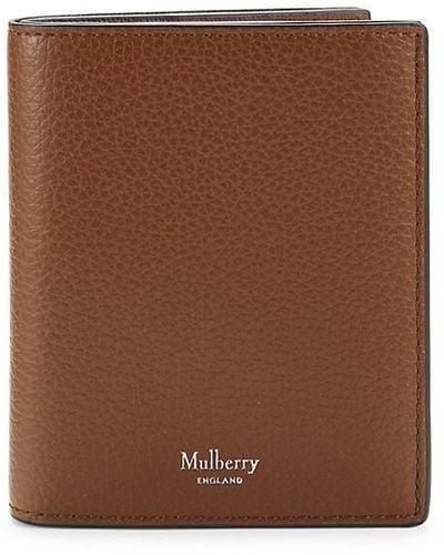 Mulberry Leather Bifold Wallet - Brown