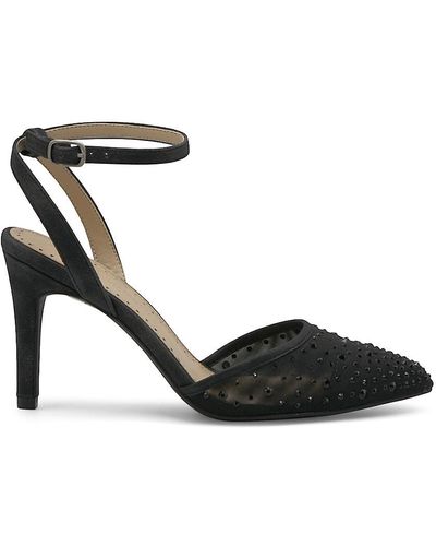 Adrienne Vittadini Nerve Embellished Court Shoes - Black