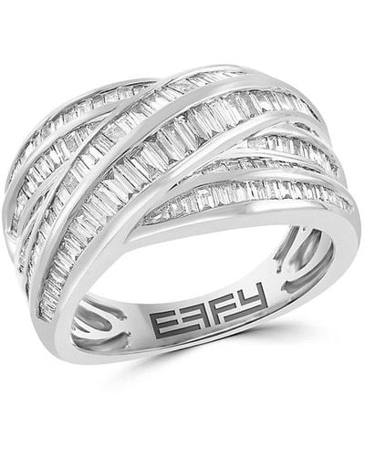 Effy 14K & 0.92 Tcw Diamond Ring - White