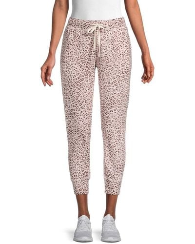 n:PHILANTHROPY Women's Leopard-print Corner Sweatpants - Blossom Leopard - Size Xs - Pink