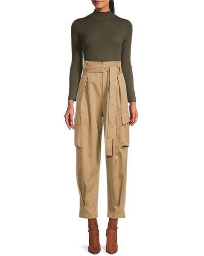 RED Valentino Virgin Wool Blend Trousers - Natural