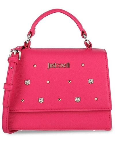Just Cavalli Studded Shoulder Bag - Pink