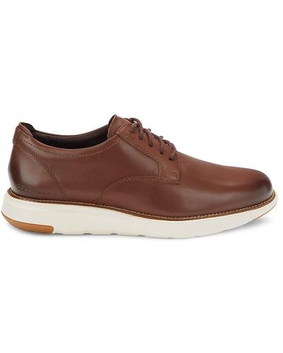 Cole Haan Grand Atlantic Leather Oxford Shoes - Brown