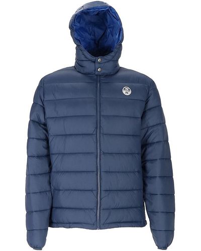 North Sails 'Hooded Puffer Jacket - Blue